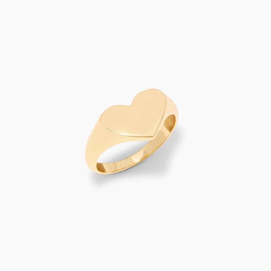 Louise Heart Signet Ring