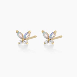 Opal Butterfly Studs