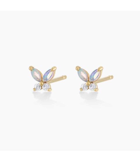 Opal Butterfly Studs