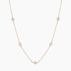 Classic Five Diamond Necklace