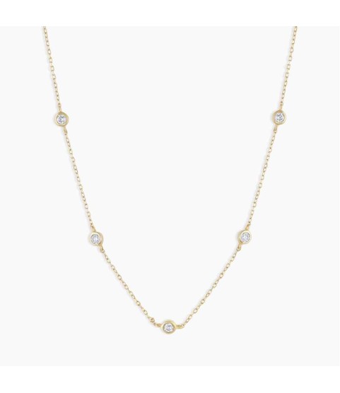 Classic Five Diamond Necklace