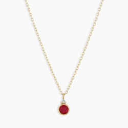 Ruby Birthstone Necklace