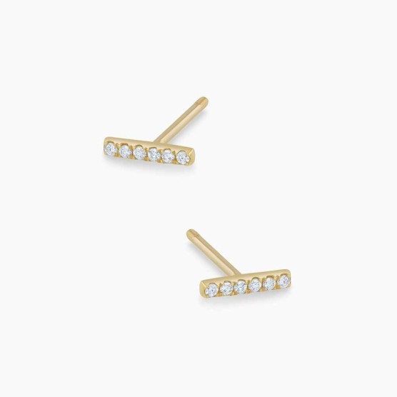 Diamond Bar Studs