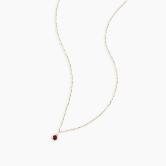 Garnet Birthstone Necklace