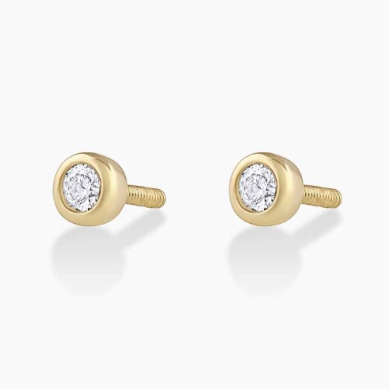 Classic Diamond Threaded Flat Back Studs