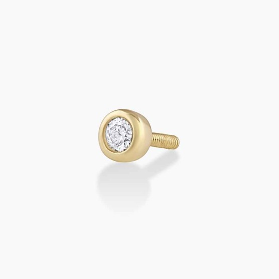 Classic Diamond Threaded Flat Back Stud