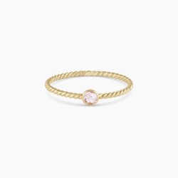 Morganite Crew Ring