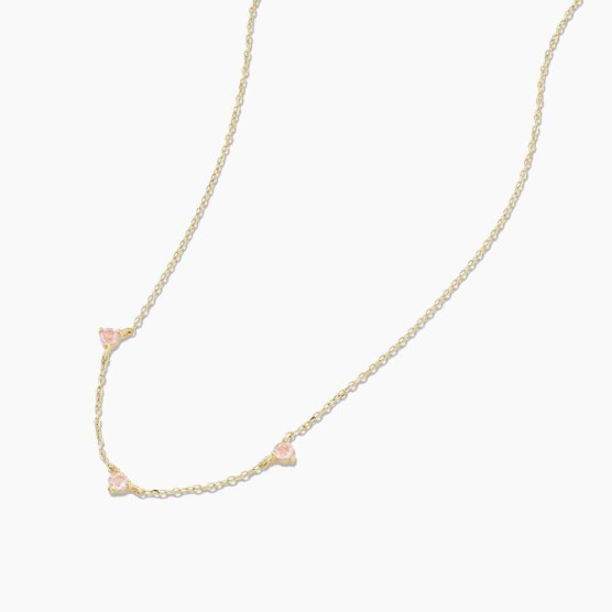 Morganite Trio Necklace