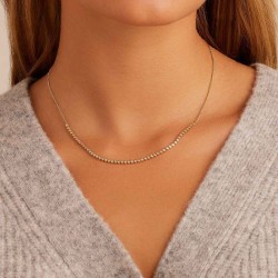 Classic Diamond Row Necklace