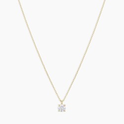 Diamond Solitaire 4 mm Necklace