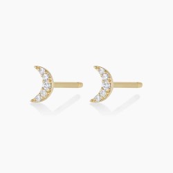 Diamond Crescent Studs