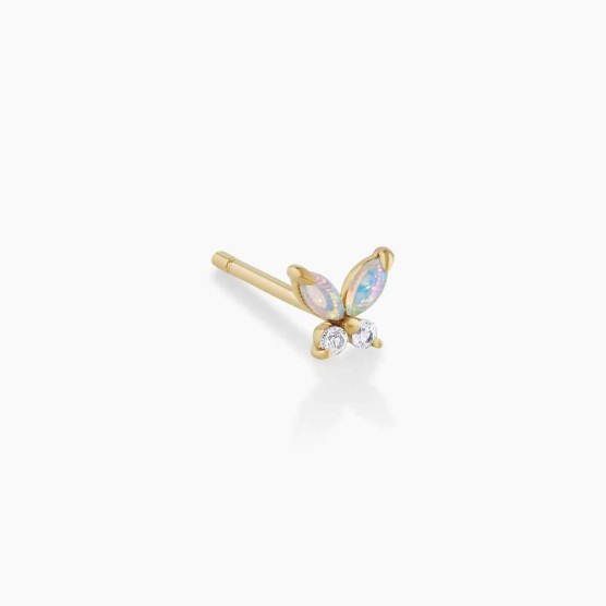 Opal Butterfly Stud