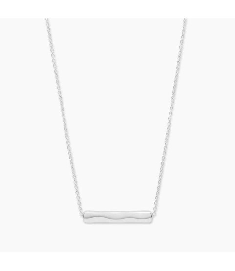 Bespoke Bar Adjustable Necklace (Silver)