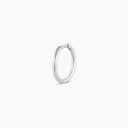 14k White Gold Classic 11 mm Huggie