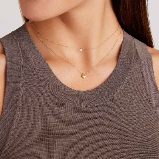 Floating Diamond Necklace