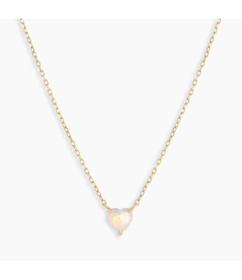 Opal Heart Necklace