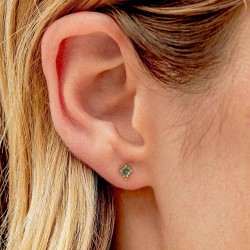 Emerald Trinity Studs