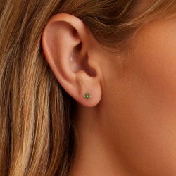 Classic Emerald Trio Studs