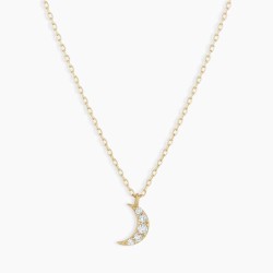 Diamond Crescent Necklace