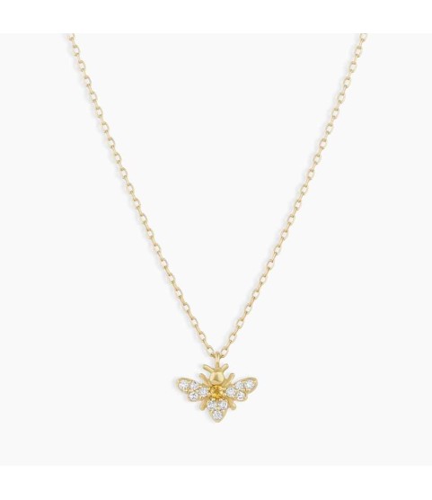 Diamond Bee Necklace