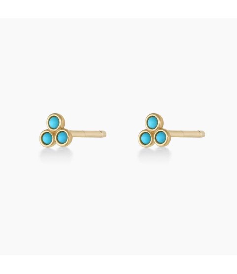 Classic Turquoise Trio Studs