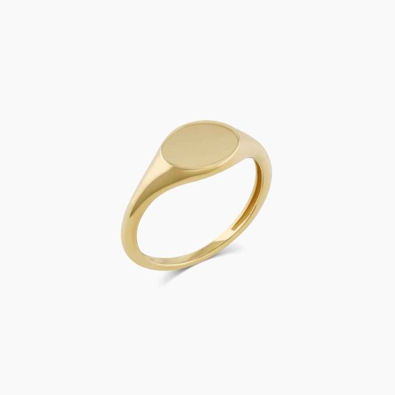 14k Gold Bespoke Signet Ring