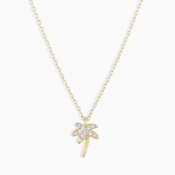 Diamond Palm Necklace