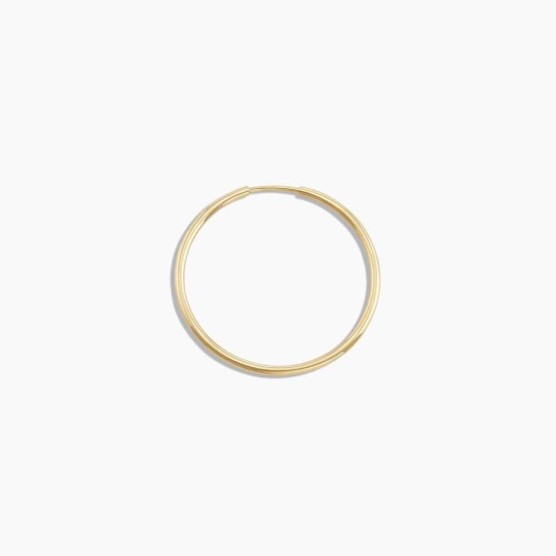 14k Gold Classic 22mm Hoop