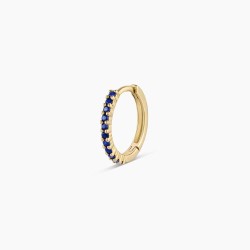 Blue Sapphire Pavé 11 mm Huggie