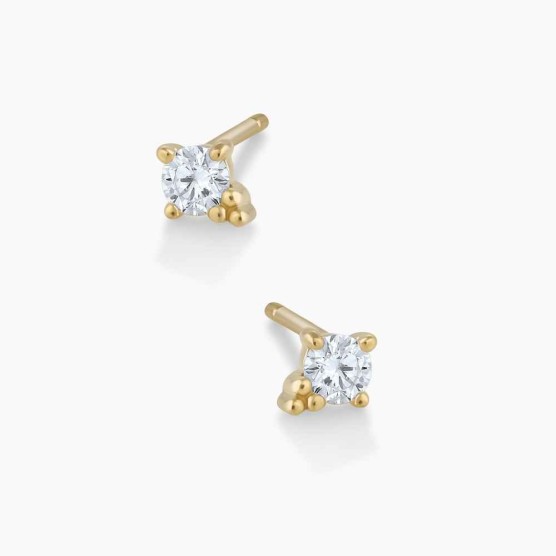 Diamond Trinity Studs