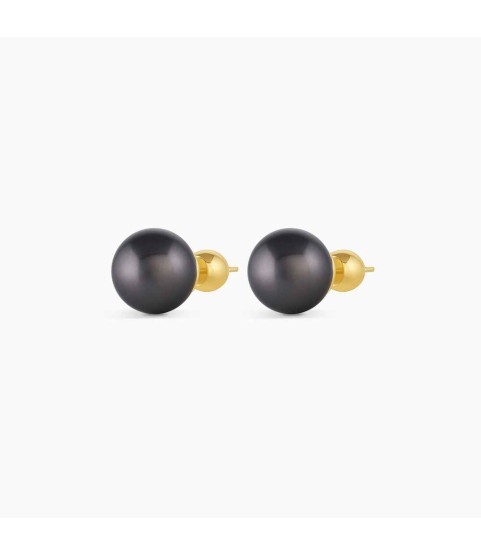 Lou Pearl Studs (Black)