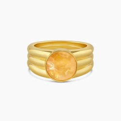 Power Gemstone Reed Ring for Abundance