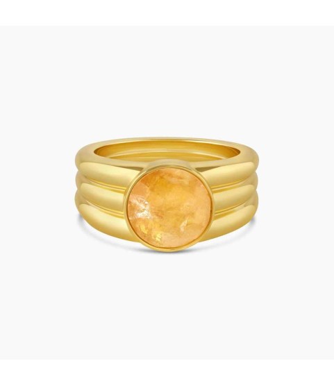 Power Gemstone Reed Ring for Abundance