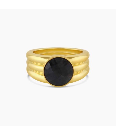 Power Gemstone Reed Ring for Balance